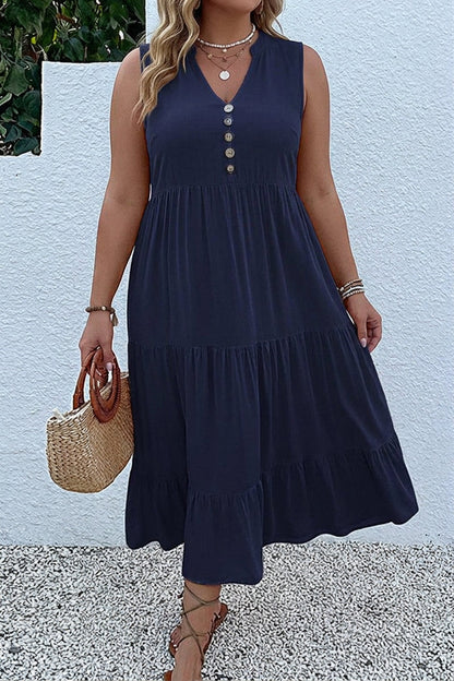 Calla - Robe Midi à Volants