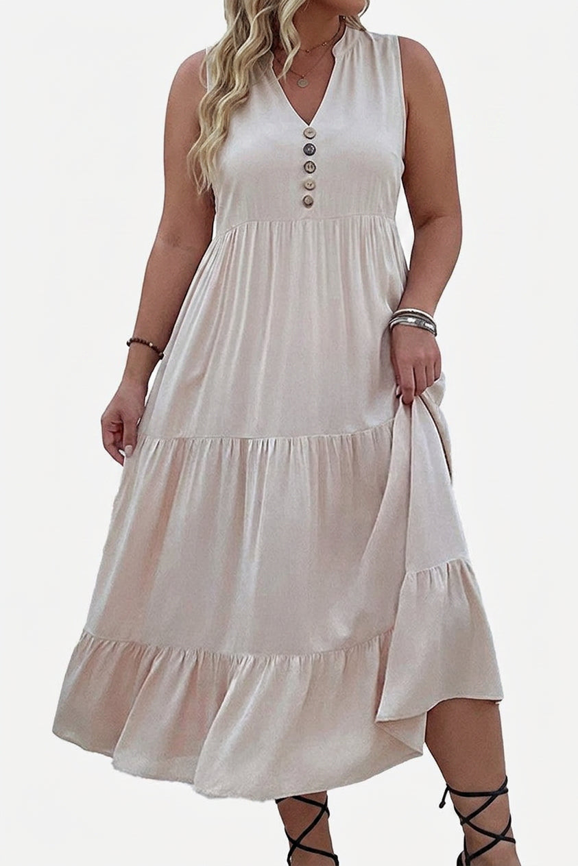 Calla - Robe Midi à Volants