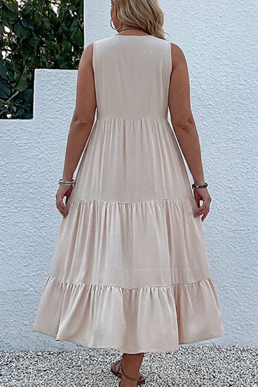 Calla - Robe Midi à Volants