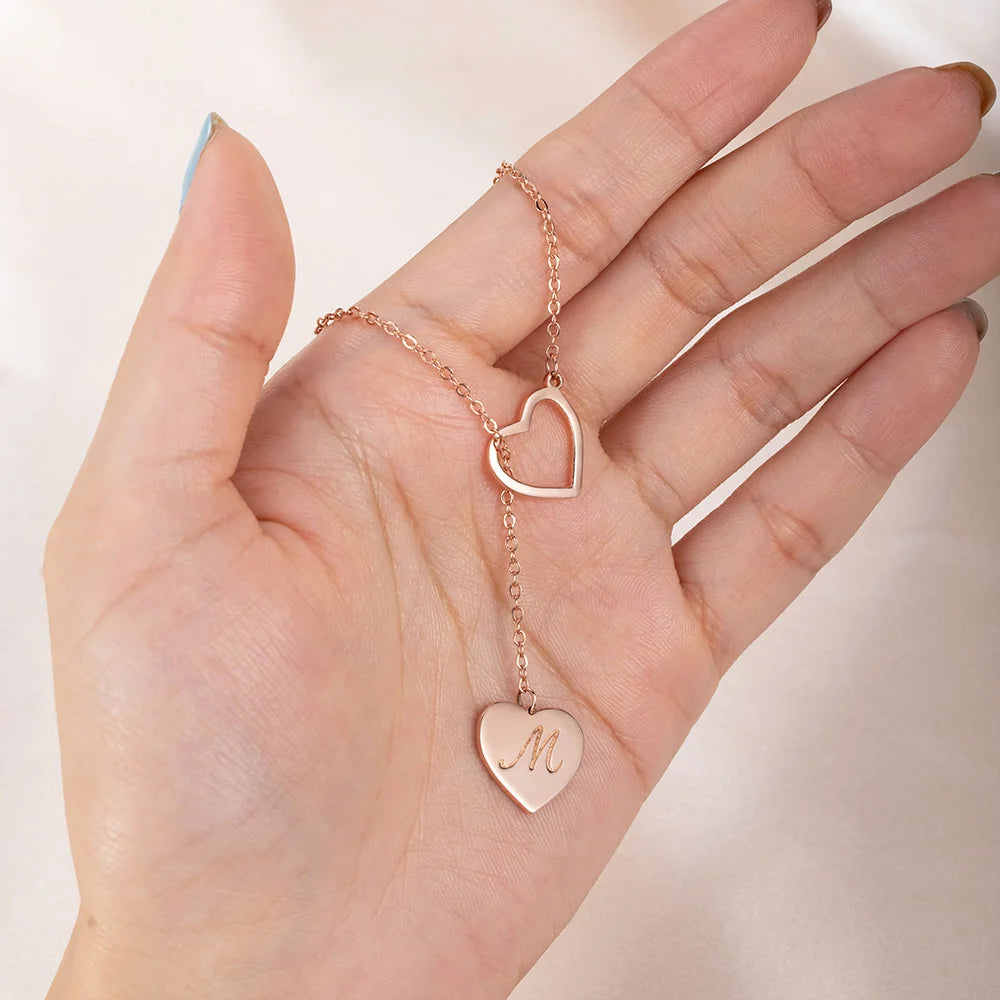 Collier Cœur Intemporel avec Initiale