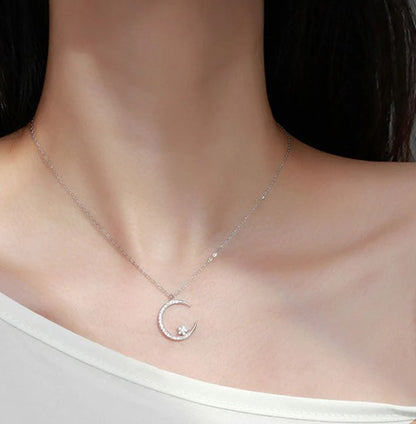 Collier Lune Étoilée