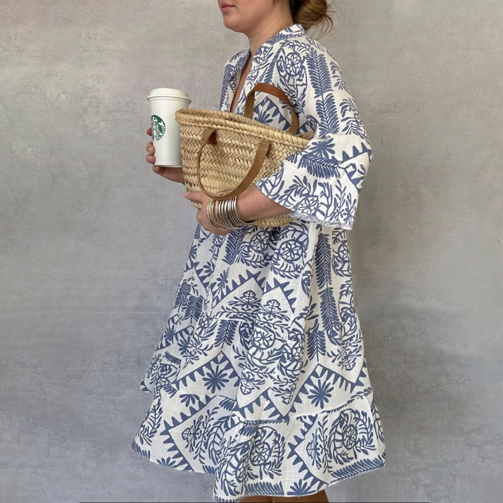 Aurelia - Robe Tunique Bohème Décontractée