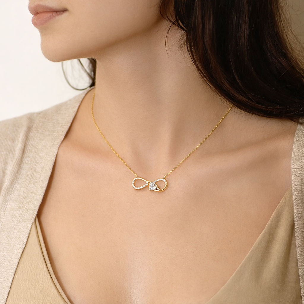 Collier Cœur Infini Porte-Bonheur