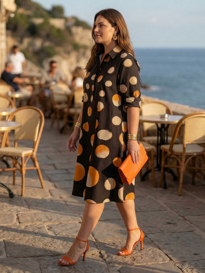 Anaïs | Robe à Pois au Couchant