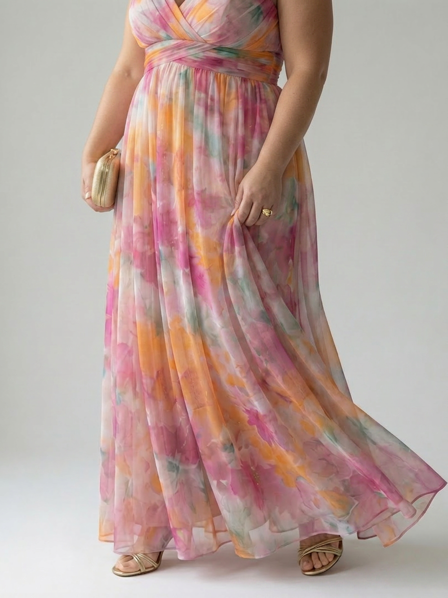 Stella & Grace™ | Robe Maxi Douce en Enveloppement