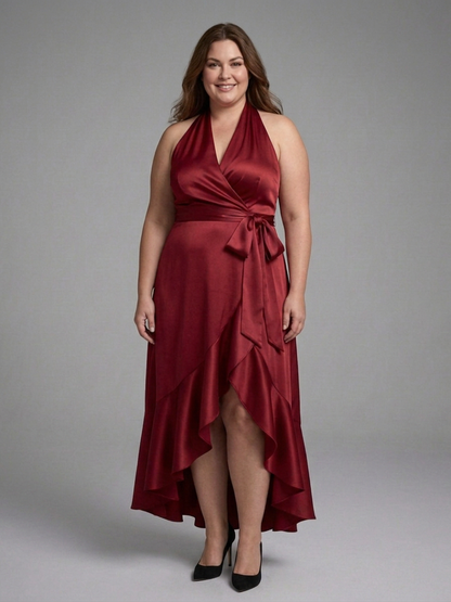 Fleur | Robe Haute-Basse avec Bretelles