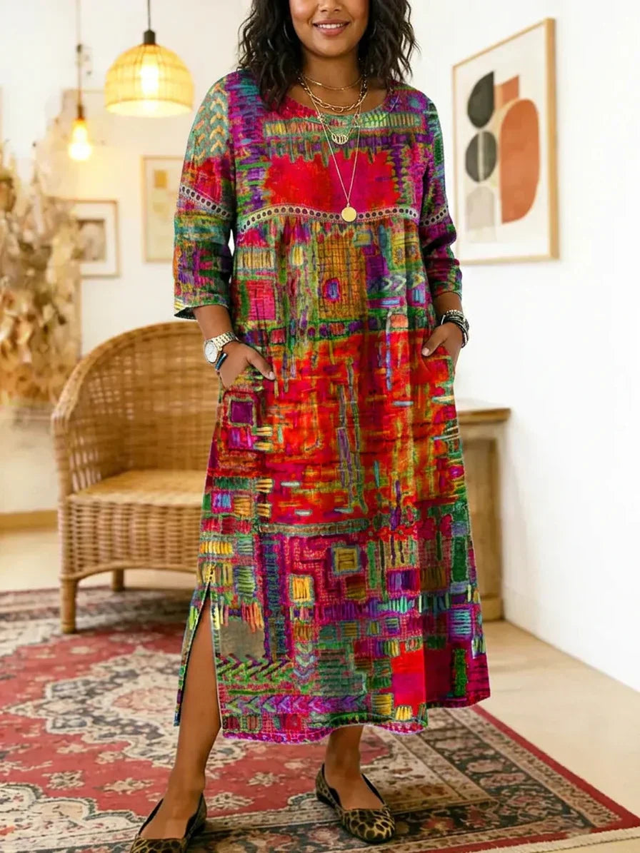 Kit | Robe Midi Imprimée