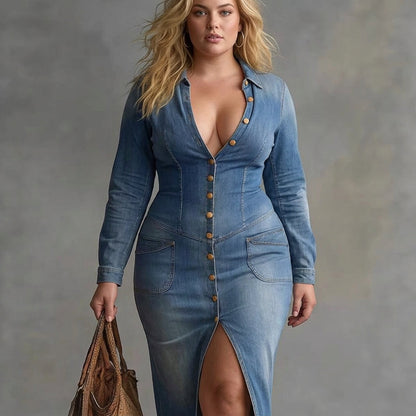 Robe Maxi en Jean Mei