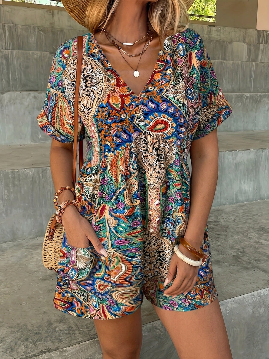 Soraya | Combinaison Boho Brise Océan