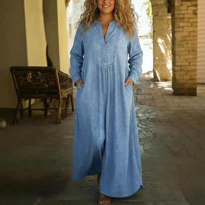 Robe Maxi en Denim Eulalia