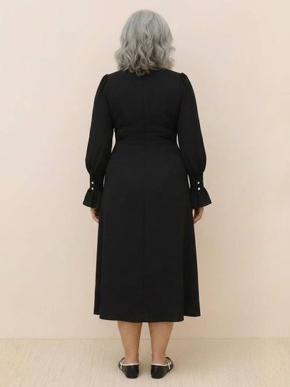 Bellamy - Robe Midi V-Cintrée Amincissante