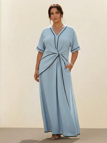 Sora - Robe fluide à taille nouée