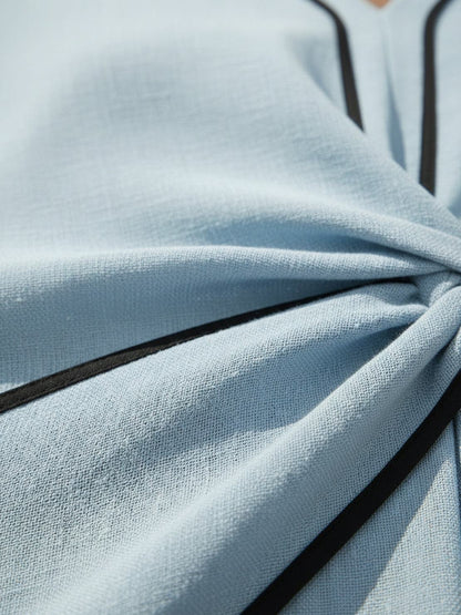 Sora - Robe fluide à taille nouée