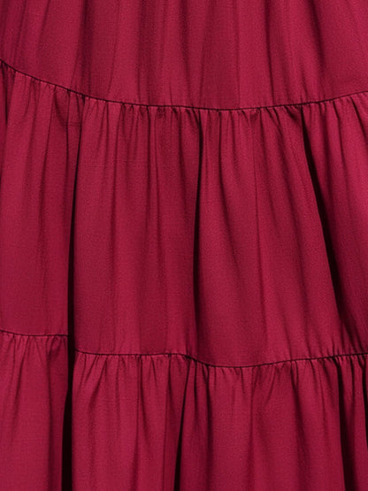 Cassia - Robe Maxi Sans Manches Froncée
