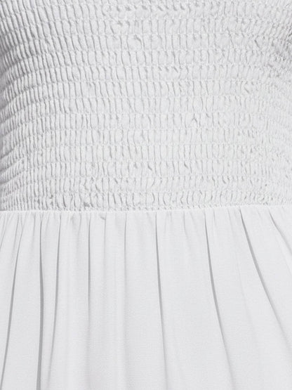 Cassia - Robe Maxi Sans Manches Froncée