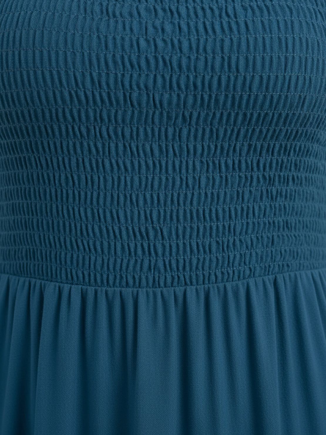 Cassia - Robe Maxi Sans Manches Froncée
