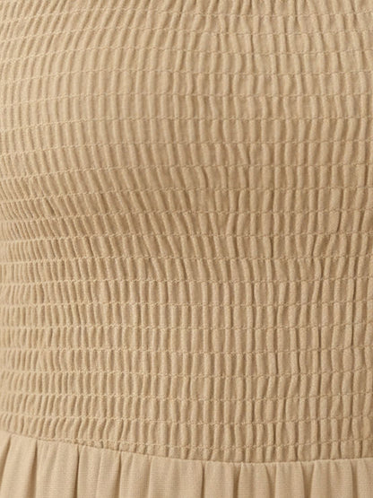 Cassia - Robe Maxi Sans Manches Froncée