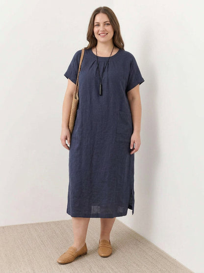 Saskia - Robe Midi en Lin