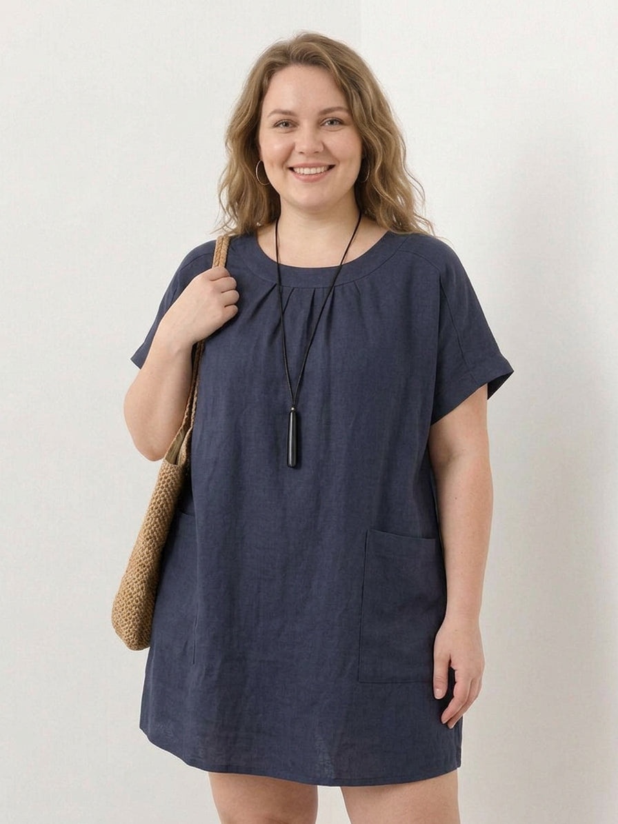 Saskia - Robe Midi en Lin