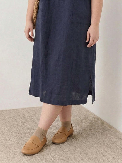 Saskia - Robe Midi en Lin