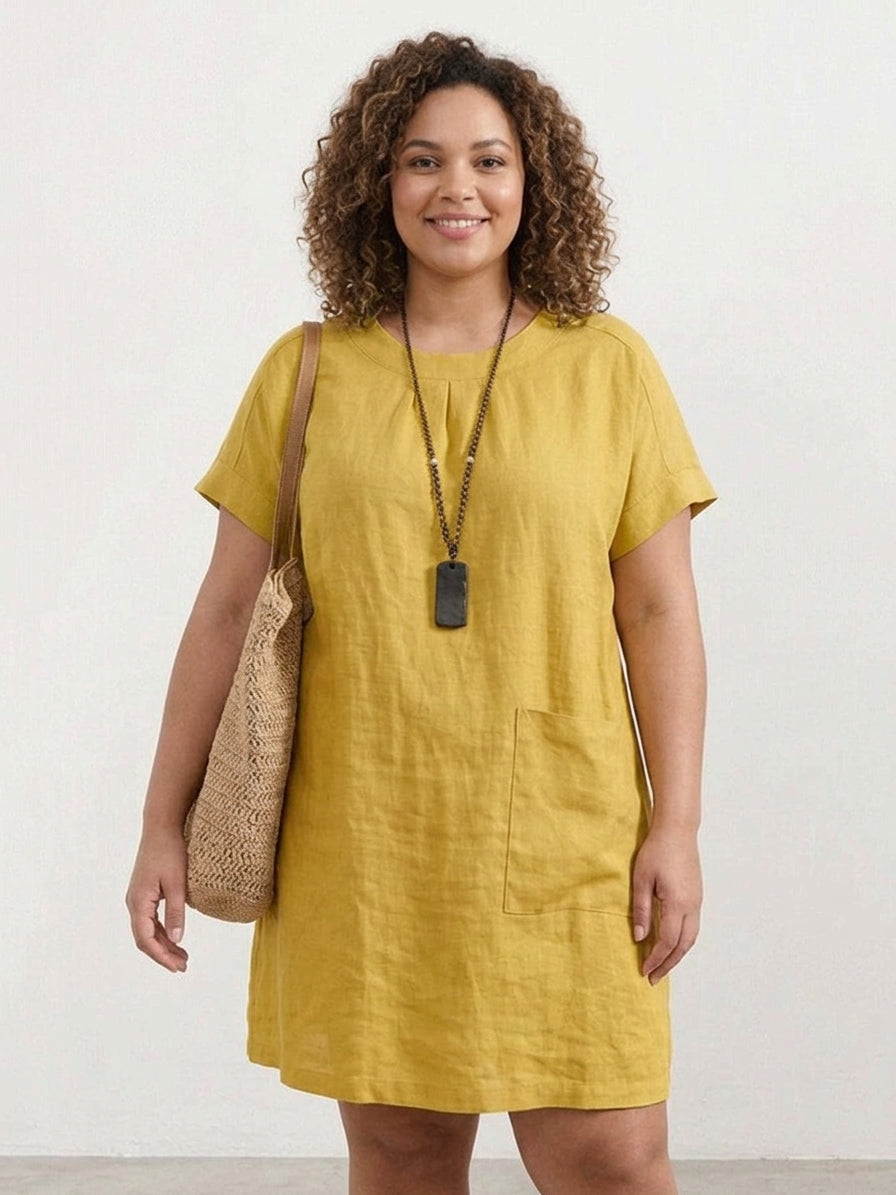 Saskia - Robe Midi en Lin