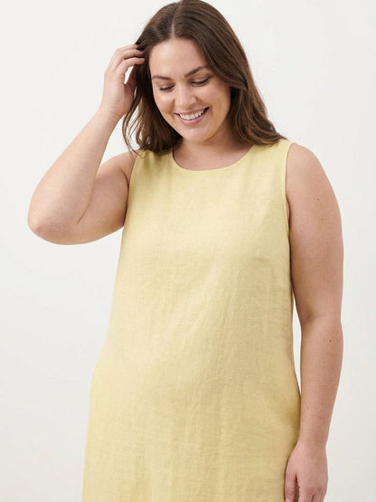 Marlow - Robe sans manches en coton et lin