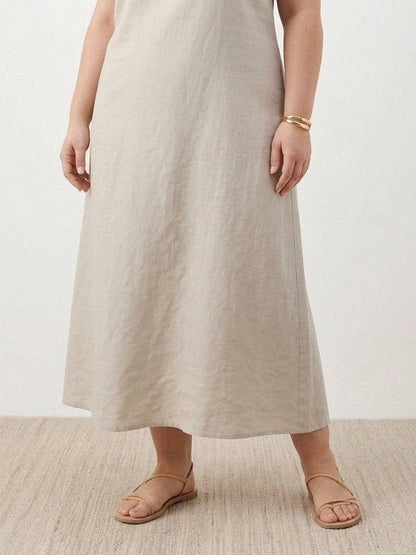 Marlow - Robe sans manches en coton et lin