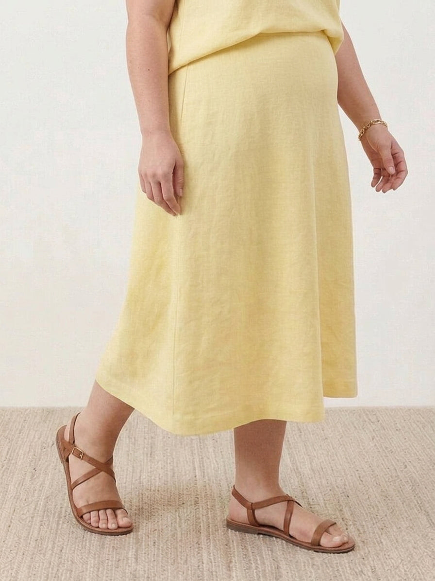 Marlow - Robe sans manches en coton et lin
