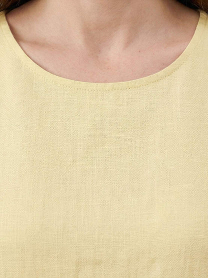 Marlow - Robe sans manches en coton et lin
