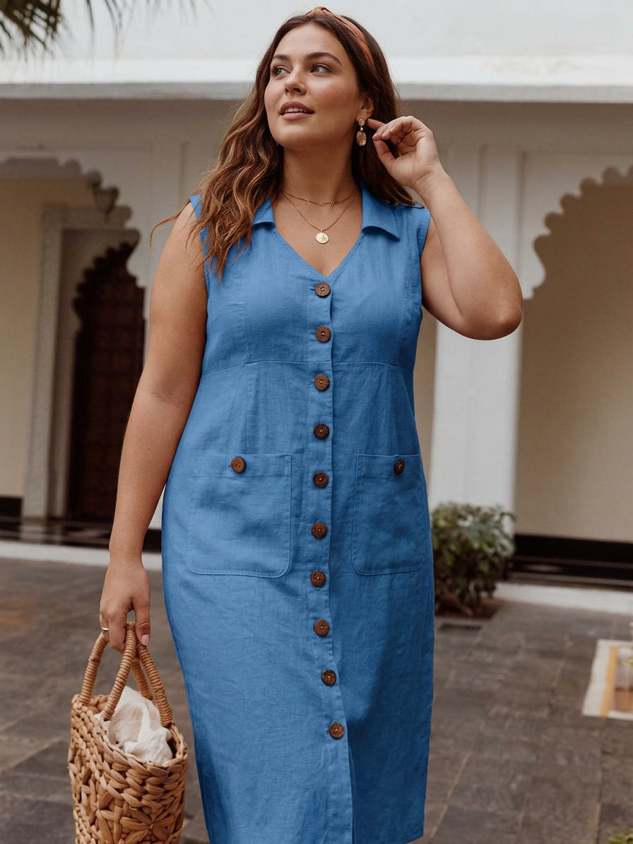Mirabel - Robe Style Boutonnée