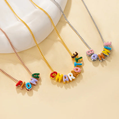 Collier Prénom Coloré en Émail