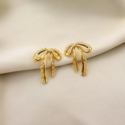 Boucles d'Oreilles Ruban Sculptural