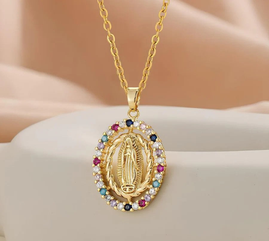 Collier Vierge Rayonnante