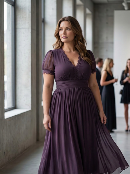 Belen | Robe Maxi à Taille Froncée avec Ouverture en Forme de Clef