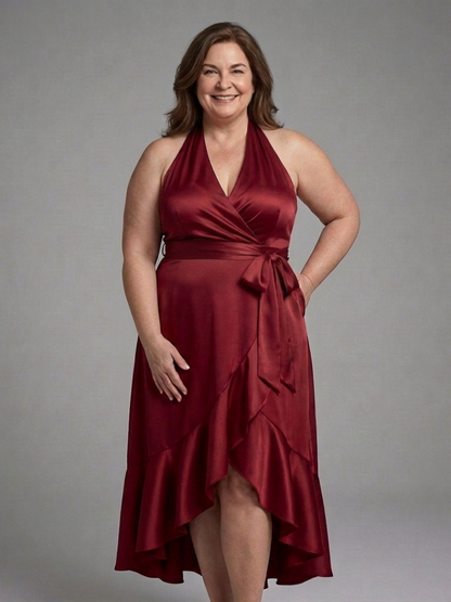 Fleur | Robe Haute-Basse avec Bretelles