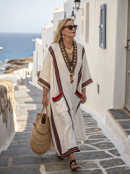 Cleo | Robe Maxi Bohème Élégante de Plage