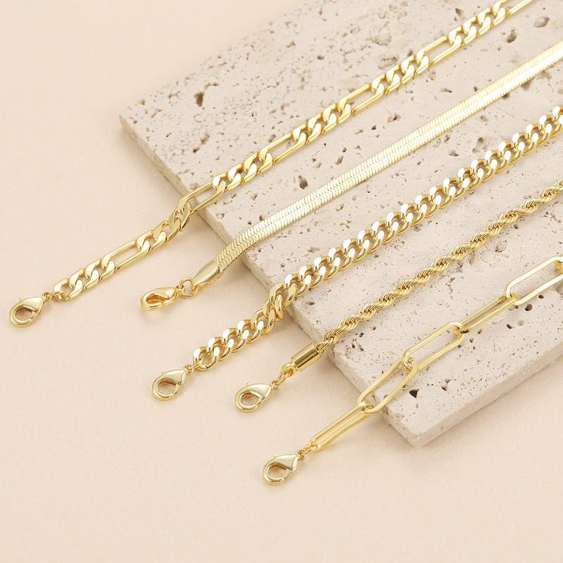 Ensemble de 5 Bracelets aux Mailles Contrastées