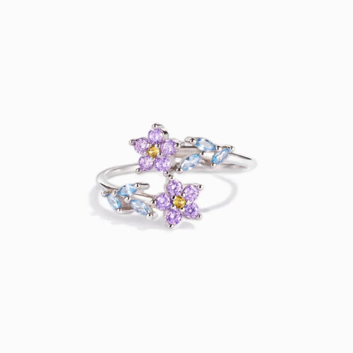 Bague en zircon scintillant