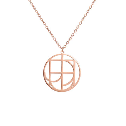 Collier Médaille Initiales Élégant