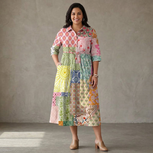 Sora | Robe Patchwork Bohémienne