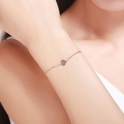 Bracelet cœur à clous