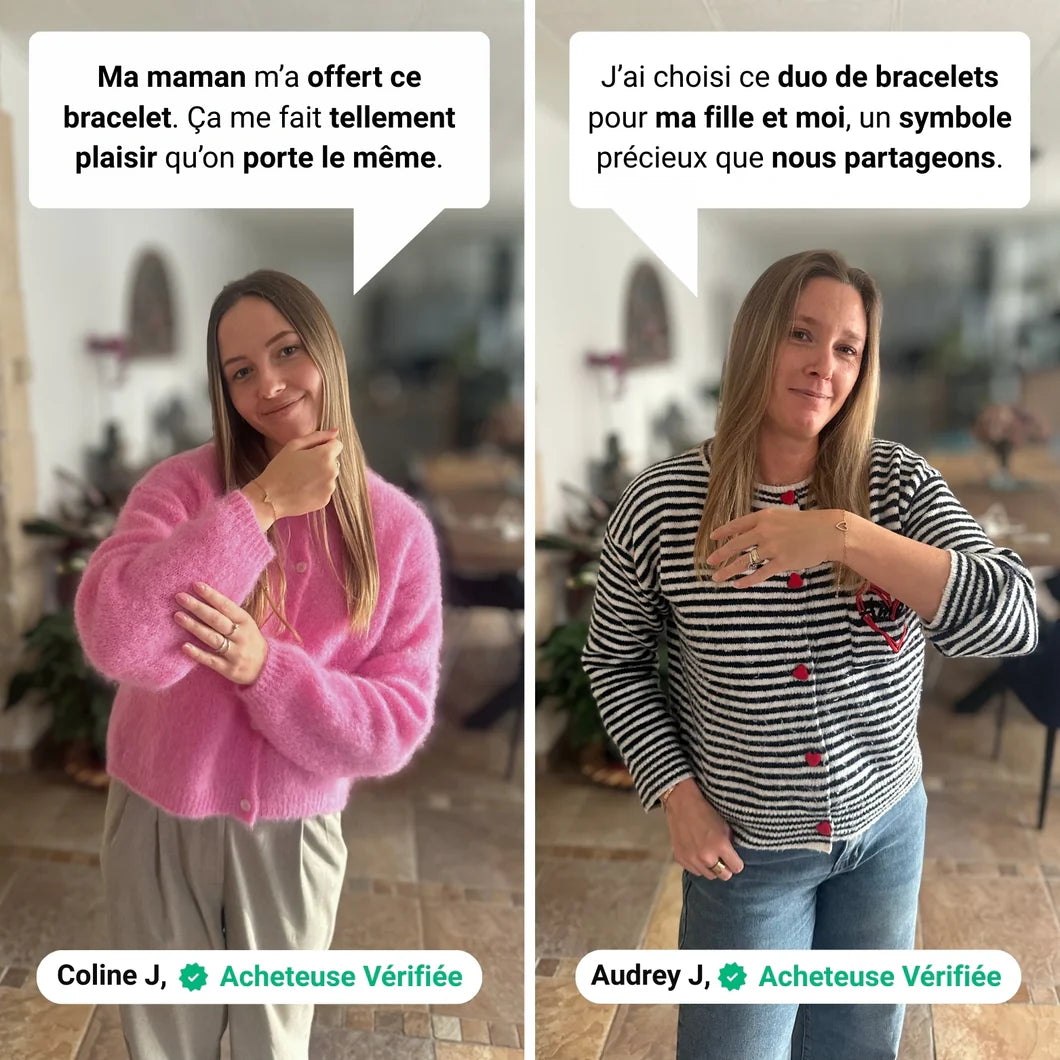Bracelet Duo Lien Mère et Fille