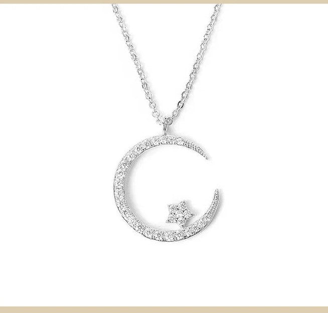 Collier Lune Étoilée