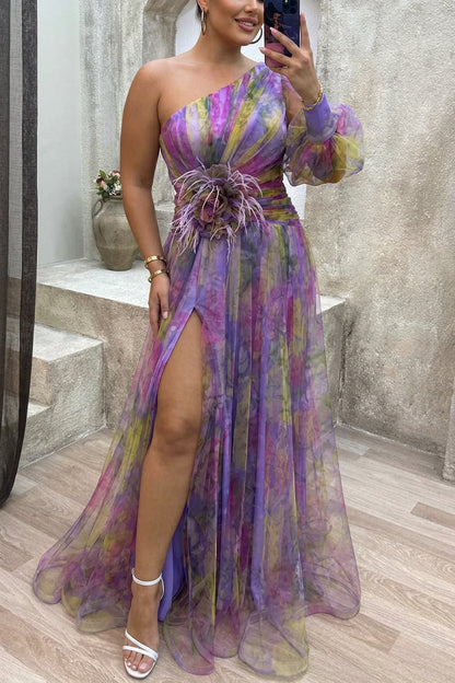Vera | Robe Maxi Plissée Fleurie Évasion d'Été