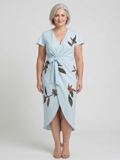 Eulalia - Robe Wrap Élégante Vraie