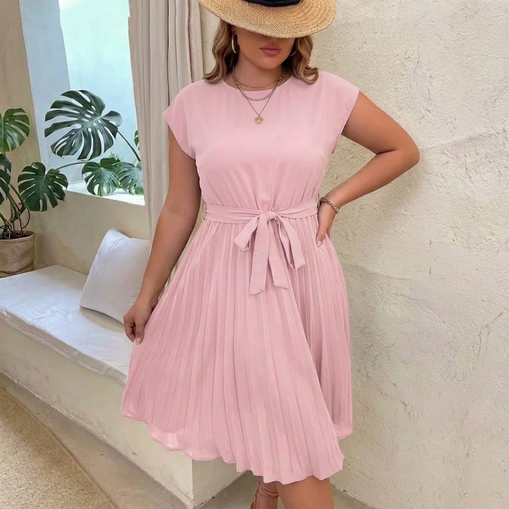 Delphine | Robe Midi Décontractée d'Été