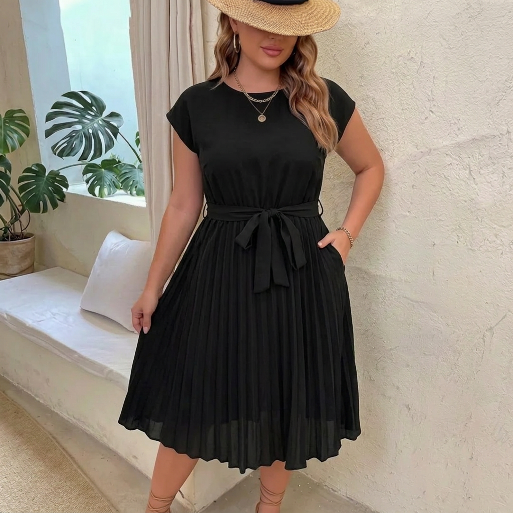 Delphine | Robe Midi Décontractée d'Été
