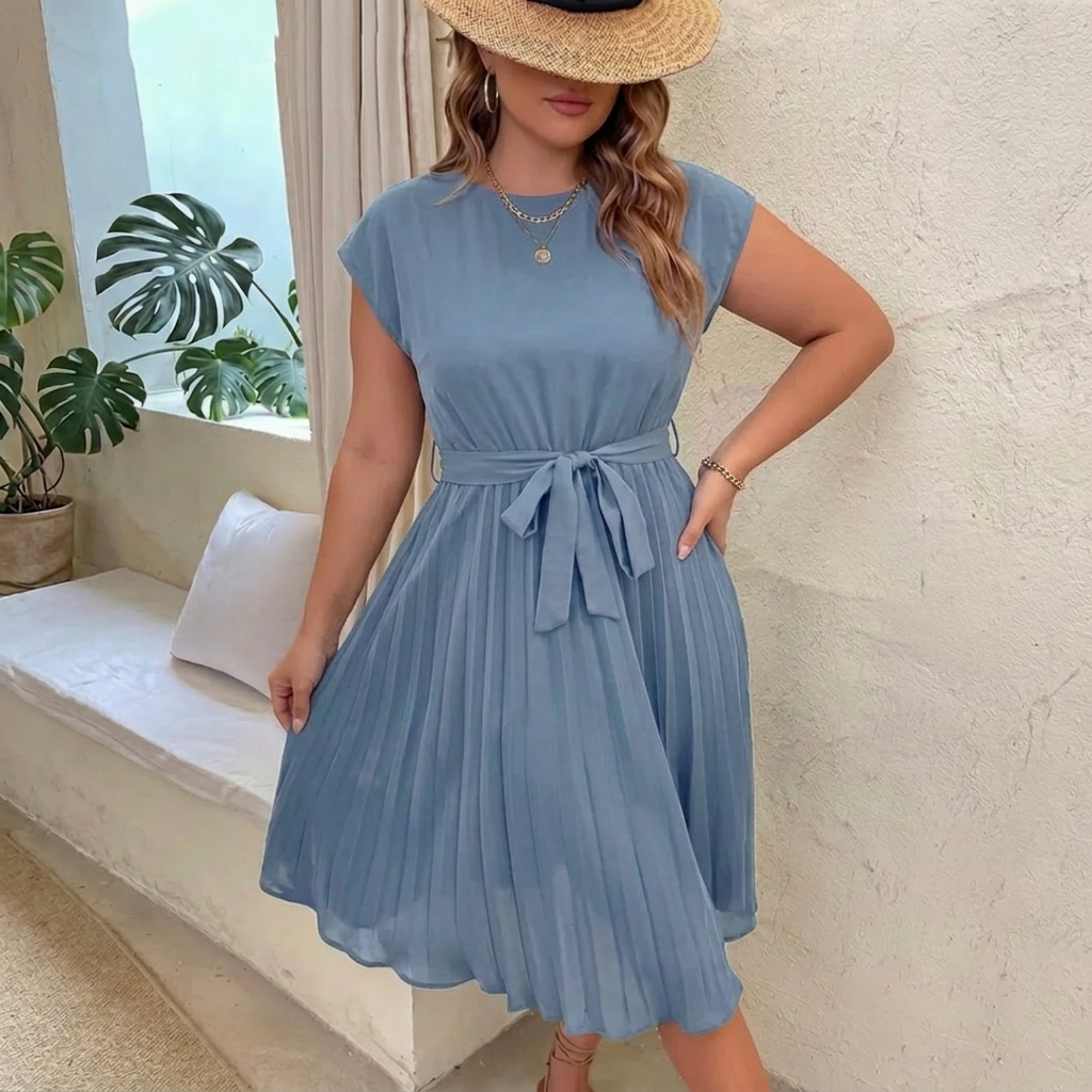Delphine | Robe Midi Décontractée d'Été