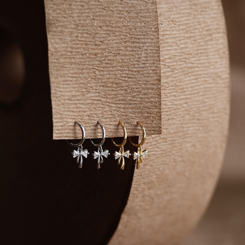Boucles d'Oreilles Chic avec Noeud