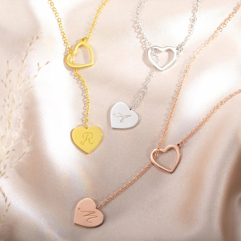 Collier Cœur Intemporel avec Initiale